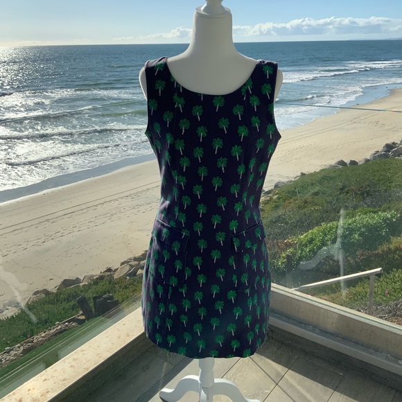 VINTAGE LILY PULITZER.Classic Palm Tree Dress Sz10 - Picture 2 of 13
